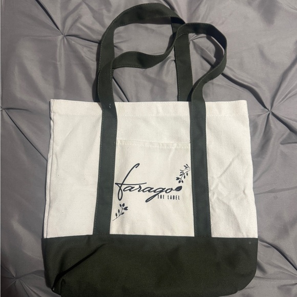 Two-Tone Canvas Tote Bag - Picture 1 of 2